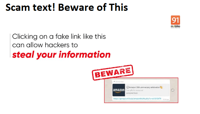 Amazon 30th Anniversary Celebration fraud! Beware of this WhatsApp scam