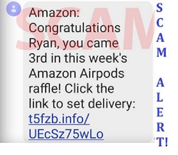 Amazon Air pods Raffle text scam